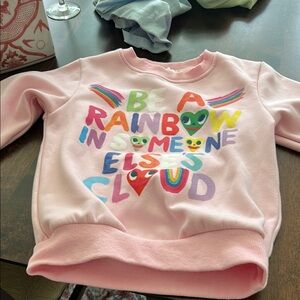 Kids Pink Graphic Sweatshirt